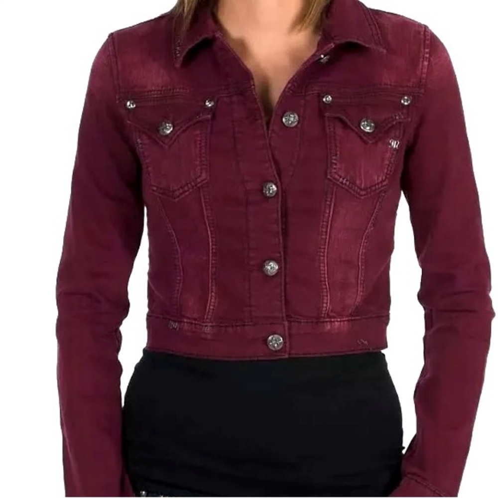 Rare Vintage Embroidered Miss Me Cropped Jacket